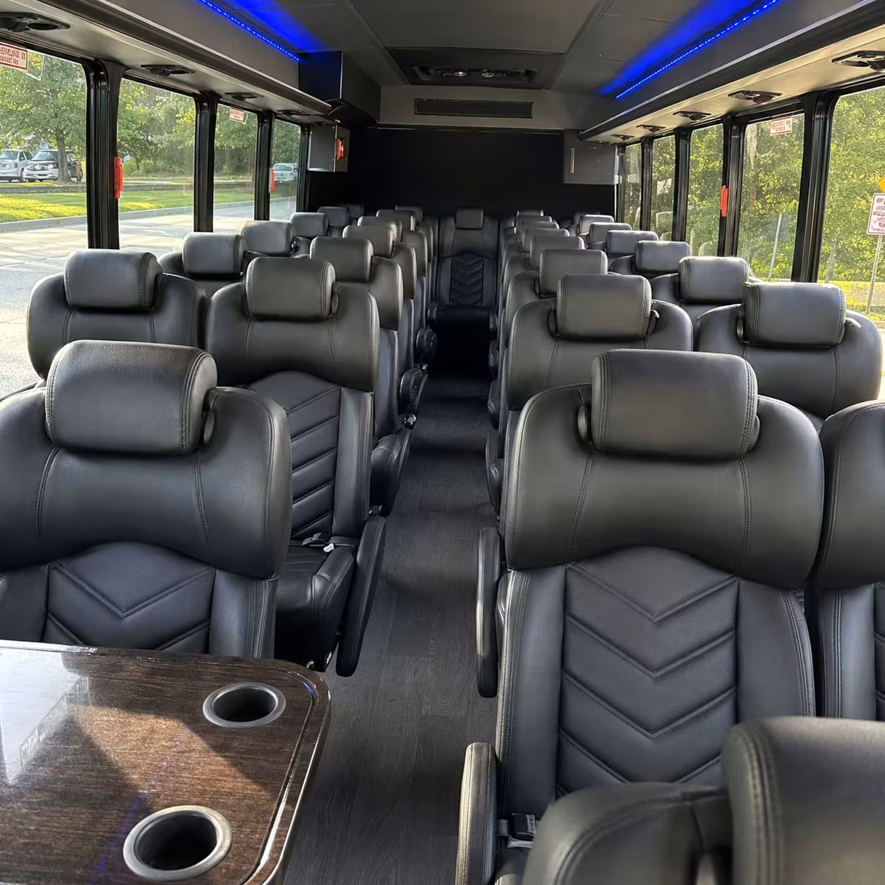 35 passenger minibus interior