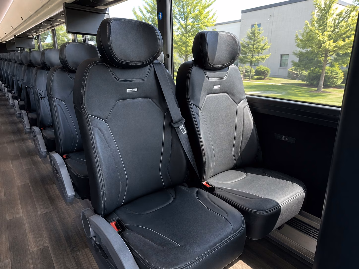 nashua charter bus rental interior