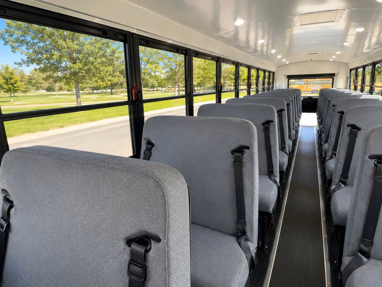 school bus inside